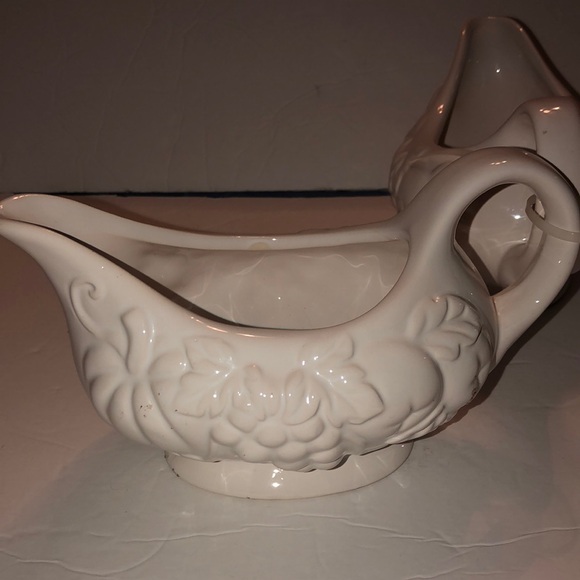 Set of Two Tabletops Gallery Harvest Print Gravy Boats - Picture 3 of 5